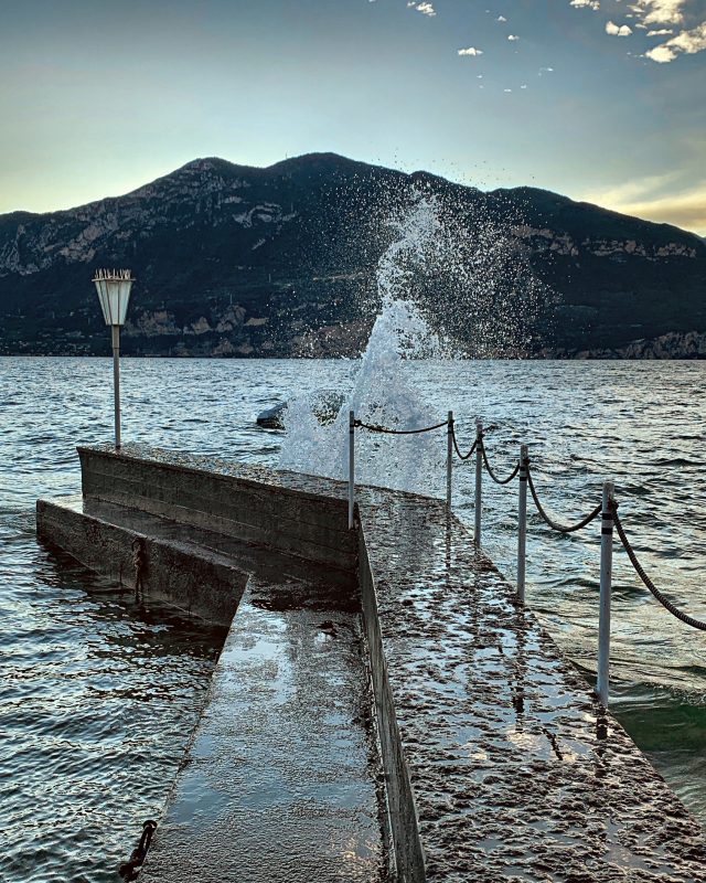 Brenzone - Malcesine cycle/pedestrian path on Lake Garda.