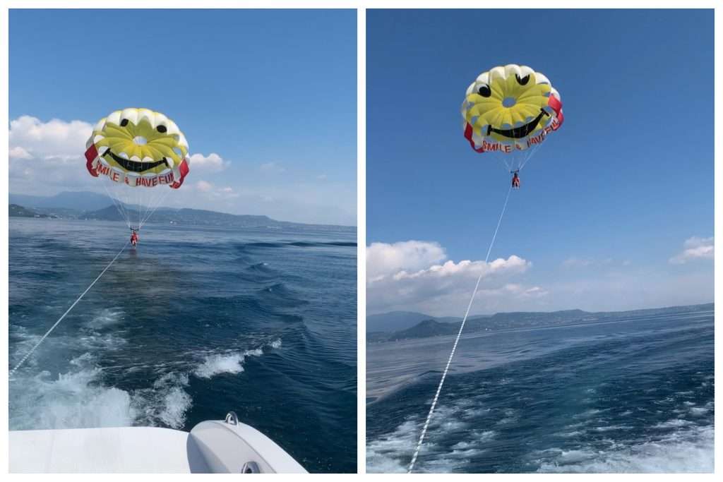 bachelor party on lake garda